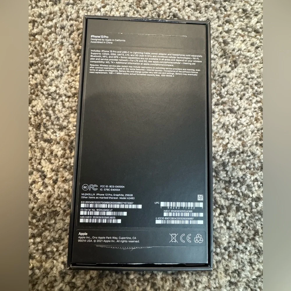 Empty Original box for iPhone 13pro